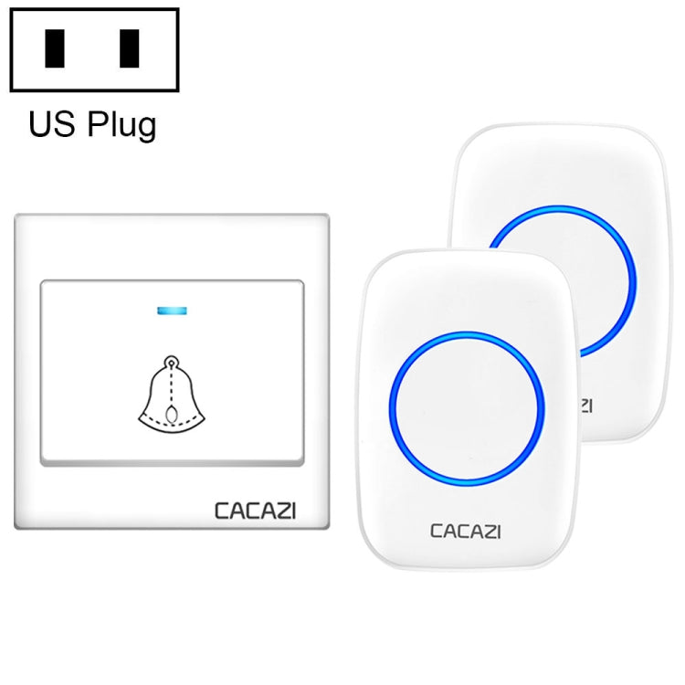 CACAZI H10 1 For 2 Home Wireless Music Doorbell without Battery CACAZI H10 1 For 2 Home Wireless Music Doorbell without Battery